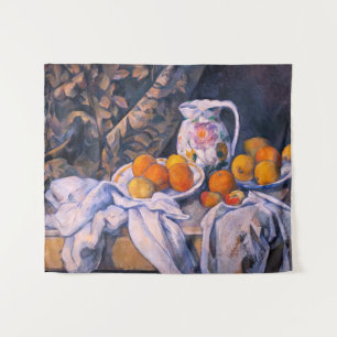Tapete De Parede Paul Cezanne - Natureza Morta com uma Cortina