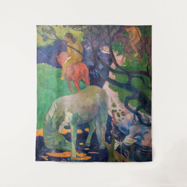 Tapete De Parede Paul Gauguin - O Cavalo Branco (Frente)