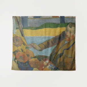 Tapete De Parede Paul Gauguin Vincent van Gogh pintando girassóis