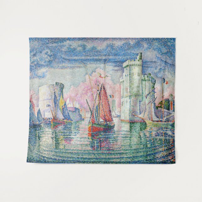 Tapete De Parede Paul Signac - Entrada de La Rochelle Harbor (Frente (Horizontal))