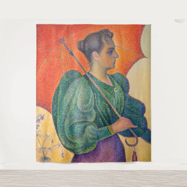 Tapete De Parede Paul Signac - Mulher com Parasol (Frente)
