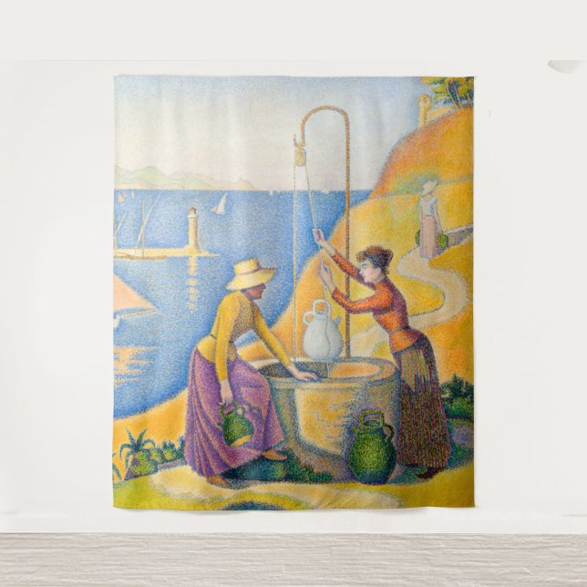 Tapete De Parede Paul Signac - Mulheres no Poço (Frente)