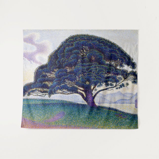 Tapete De Parede Paul Signac - O Pinho de Bonaventura (Frente (Horizontal))