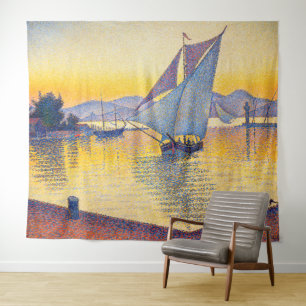 Tapete De Parede Paul Signac - O Porto ao Pôr-do-Sol, Ópera 236