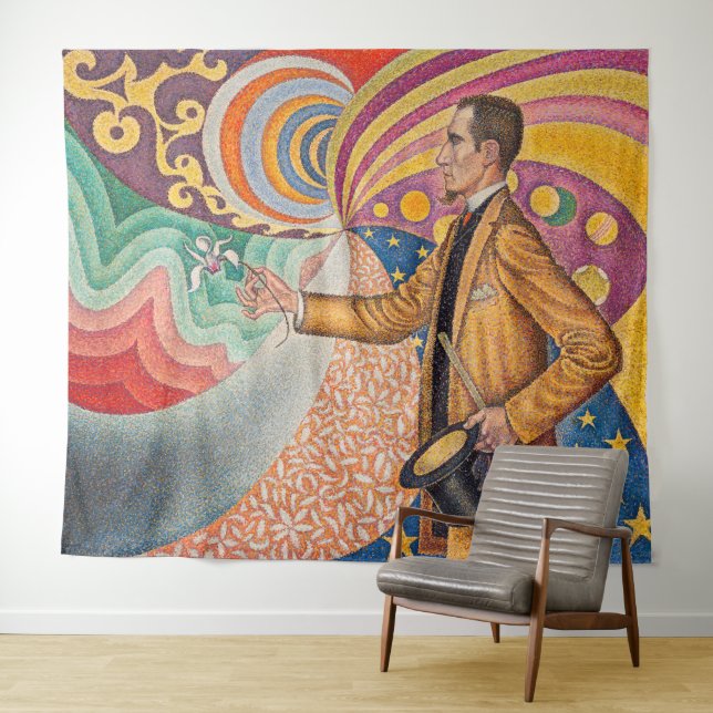 Tapete De Parede Paul Signac - Retrato de M Felix Feneon, Opus 217 (In Situ (Horizontal))