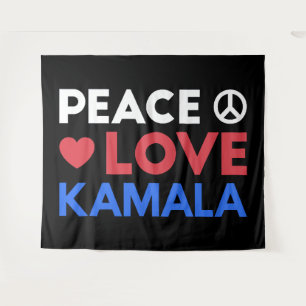 Tapete De Parede Peace Love Kamala I - Kamala Harris Para President