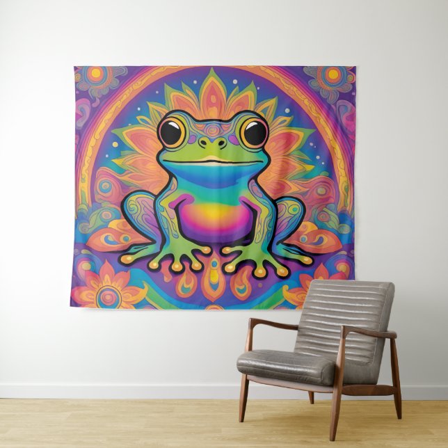 Tapete De Parede Peaceful Froggy Vibes for Your Space (In Situ (Horizontal))
