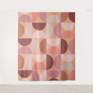 Tapete De Parede Peach Fuzz Padrão Moderno do meio século