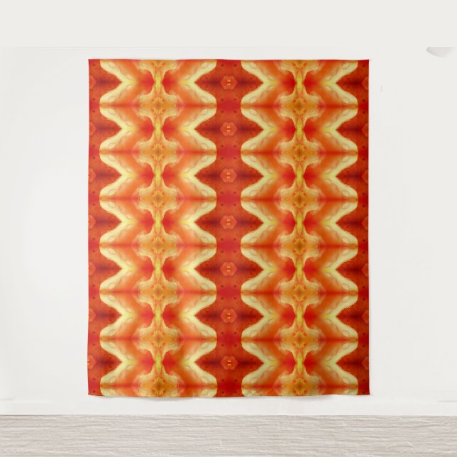 Tapete De Parede Peachy Ikat Too Sangria (Frente)