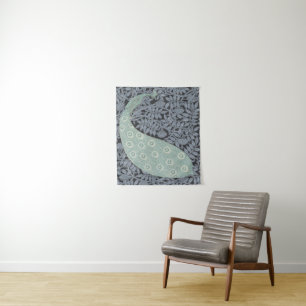 Tapete De Parede Peacock Art Nouveau Bird Classic