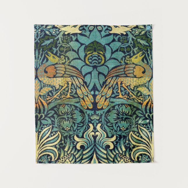 Tapete De Parede Peacock E Dragão William Morris (Frente)