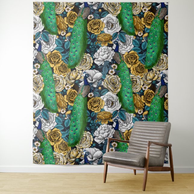 Tapete De Parede Peacocks no rosa 3 (In Situ)