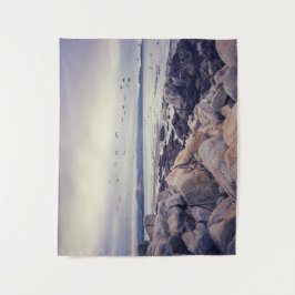 Tapete De Parede Pebble Beach Tranquil Rocky Shoreline