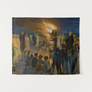Tapete De Parede Peder Severin Kroyer - Fogueira de Eva Bonfire