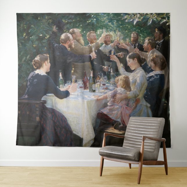 Tapete De Parede Peder Severin Kroyer - Hip, Hip, Hurrah! (In Situ (Horizontal))