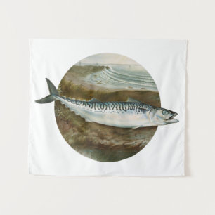 Tapete De Parede Peixe-cavala