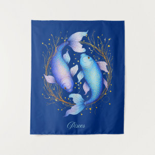 Tapete De Parede Peixes - Sinal Zodiac, Dois Peixes Koi Graceful