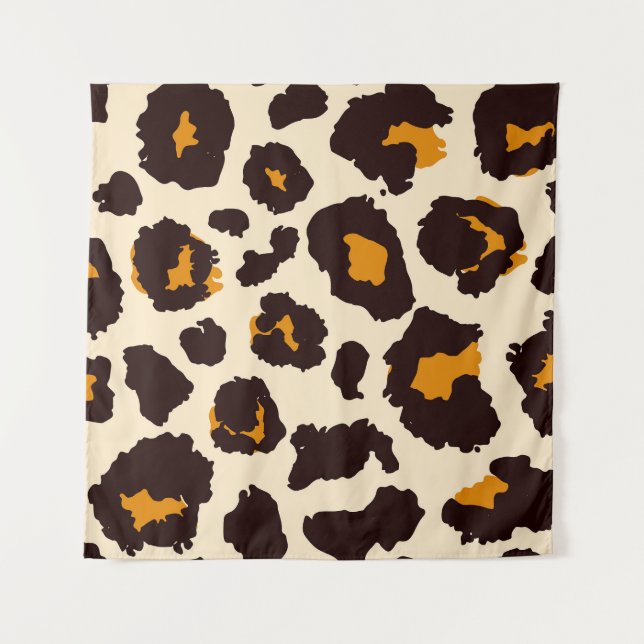 Tapete De Parede Pele Chita, Textura Impressa De Animais. (Frente)