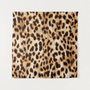 Tapete De Parede Pele Leopardo, Padrão Autêntico De Vida Selvagem.