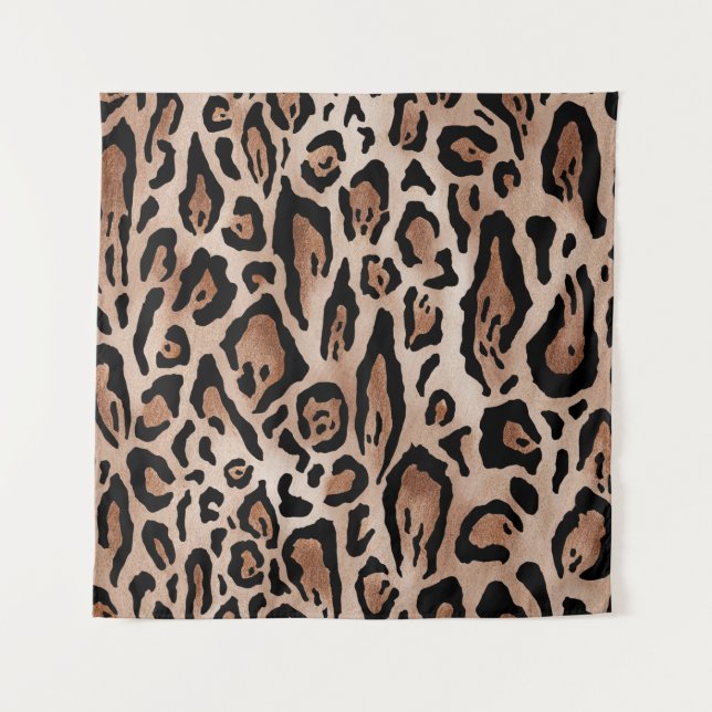 Tapete De Parede Pele-leopardo: padrão uniforme. (Frente)