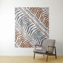 Pendurado de Parede Boho Moderno Cinza Marrom