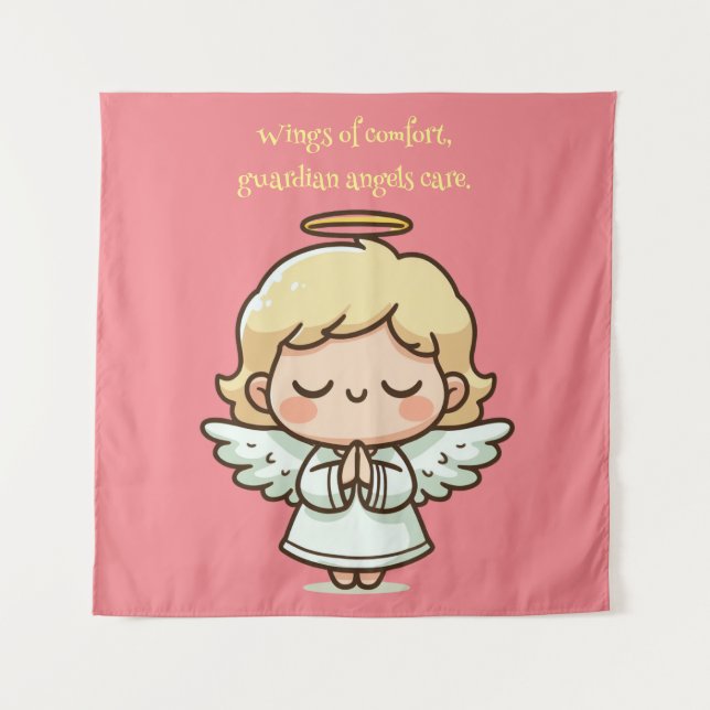 Tapete De Parede Pequeno Anjo Orando (Frente)