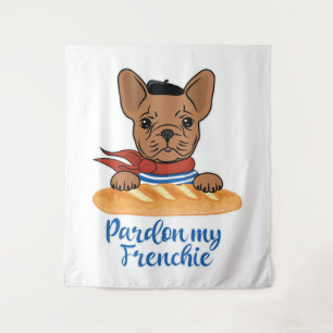 Tapete De Parede Perdão Meu Francês - Engraçado Buldogue Francês
