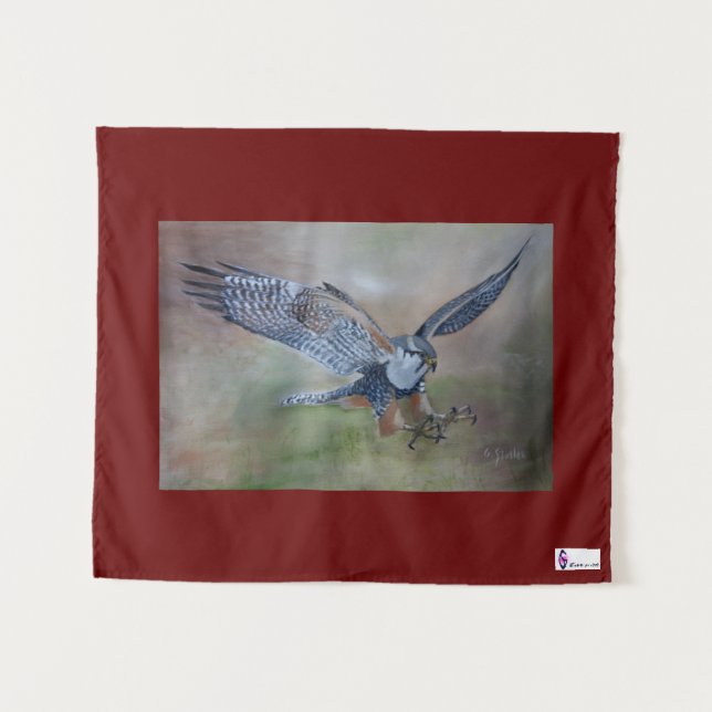 Tapete De Parede Peregrine Falcon Tapestry (Frente (Horizontal))