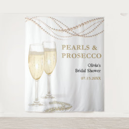 Tapete De Parede Pérolas Douradas e Fundo do Chá de panela Prosecco