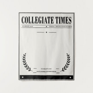 Tapete De Parede Personalised Newspaper Graduation 2026