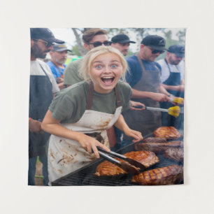 Tapete De Parede Personalizar Foto de Concurso de Churrasco