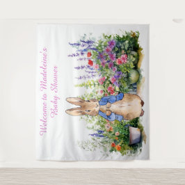 Tapete De Parede Personalize Peter o coelho no chá de fraldas do ja