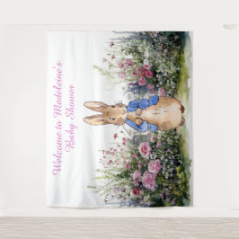 Tapete De Parede Personalize Peter o coelho no chá de fraldas do ja