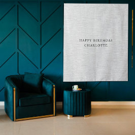 Tapete De Parede Personalized Birthday Name Flag Fabric Banner