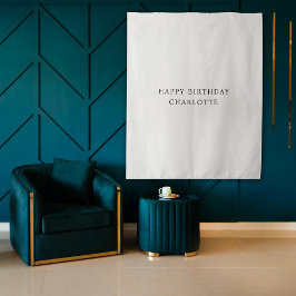 Tapete De Parede Personalized Birthday Name Flag Fabric Banner
