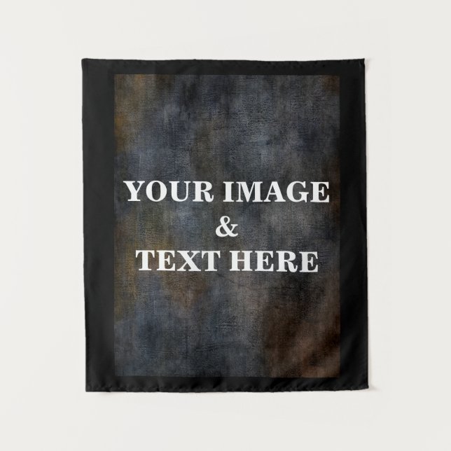 Tapete De Parede Personalized Custom Your Own Photo & Text Tapestry (Frente)