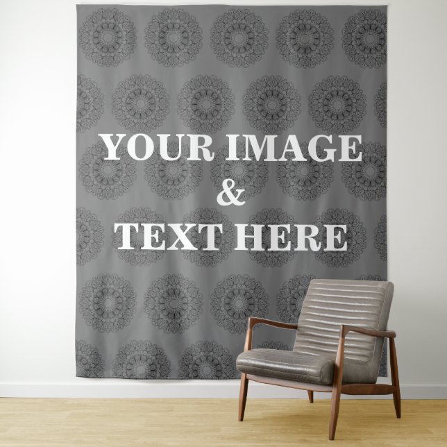Tapete De Parede Personalized Custom Your Own Photo & Text Tapestry (In Situ)