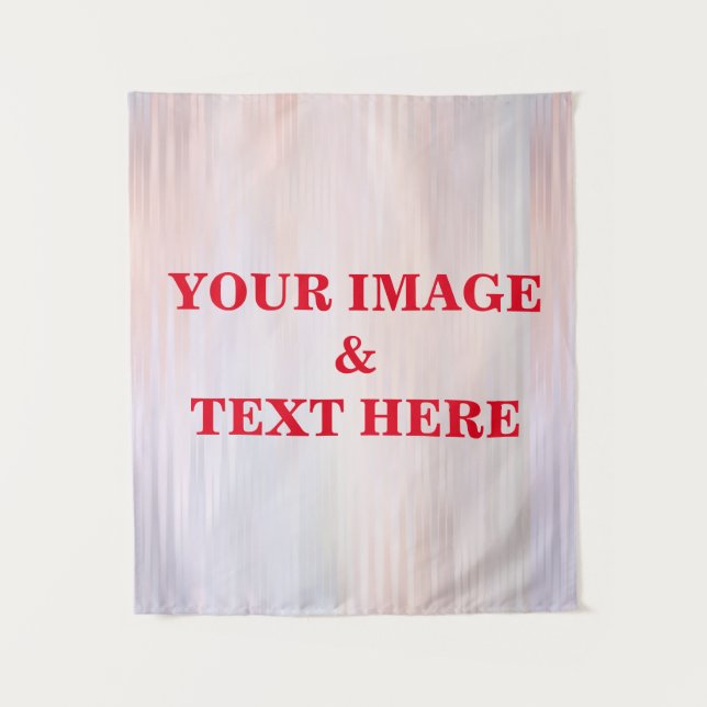 Tapete De Parede Personalized Custom Your Own Photo & Text Tapestry (Frente)
