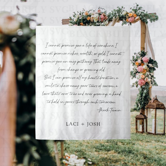 Tapete De Parede Personalized Wedding Ceremony Backdrop Banner  (Wedding Ceremony Banner Backdrop)