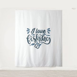 Tapete De Parede Pesca a bordo dos navios de pesca como pescador