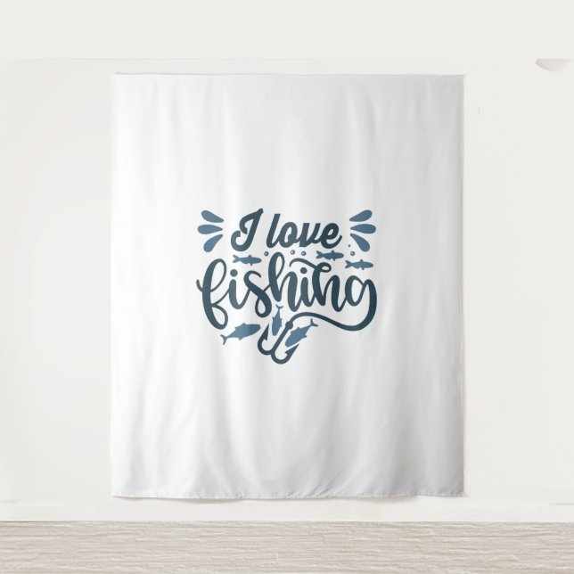 Tapete De Parede Pesca a bordo dos navios de pesca como pescador (Frente)