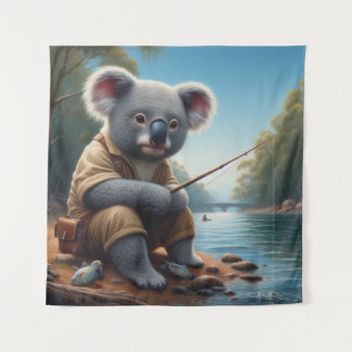 Tapete De Parede Pesca Koala
