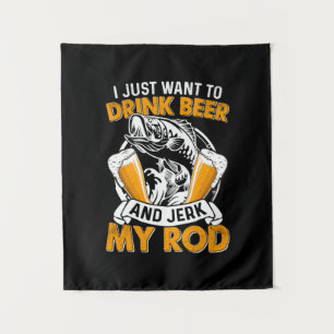 Tapete De Parede Pescador Eu Só Quero Beber Cerveja E Pescar