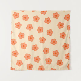 Tapete De Parede Pessegueira Laranja-Pêssego Flor