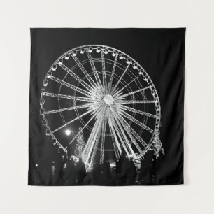 TAPETE DE PAREDE PESSOAS PERTO DA RODA FERRIS