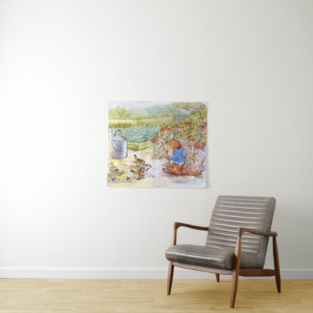 Tapete De Parede Peter o Coelho Tumbling no Vegie Patch (In Situ (Horizontal))
