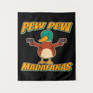 Tapete De Parede Pew Pew Duck | Duck Pattern Throw Blanket