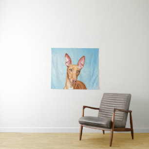 Tapete De Parede Pharaoh Hound Painting - Arte Cachorra Original