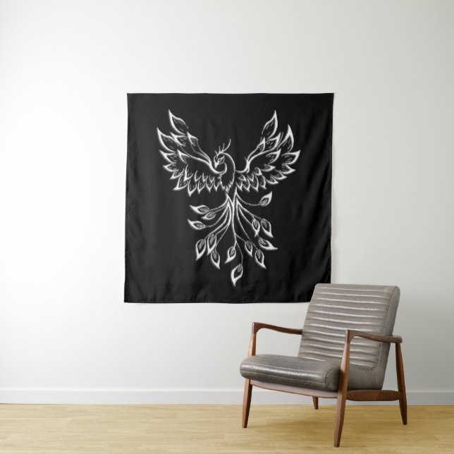 Tapete De Parede Phoenix nasce em preto (In Situ)