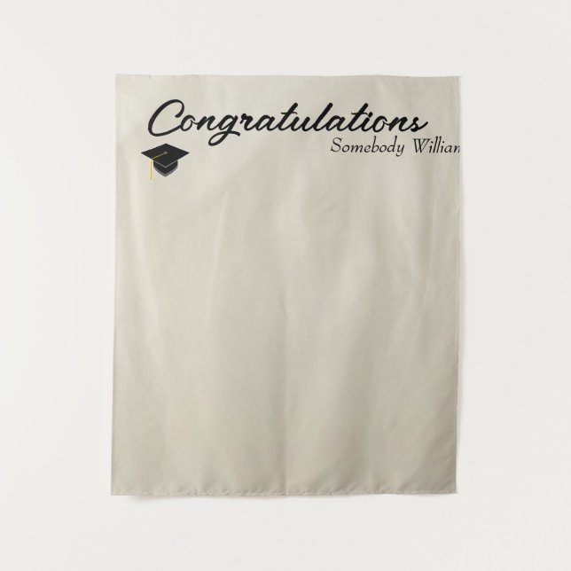 Tapete De Parede Photo Backdrop for Grad party Faux Drapery (Frente)